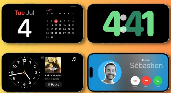 宜昌苹果手机维修分享iOS17横屏充电待机显示有什么好处 