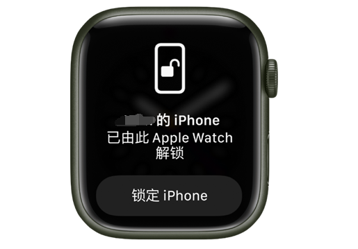 宜昌苹果手机维修分享用 AppleWatch 解锁配备面容 ID 的 iPhone方法 