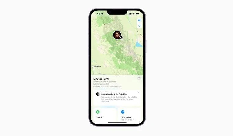 宜昌苹果14维修分享iPhone14系列中 FindMy功能通过卫星分享位置方法教程 