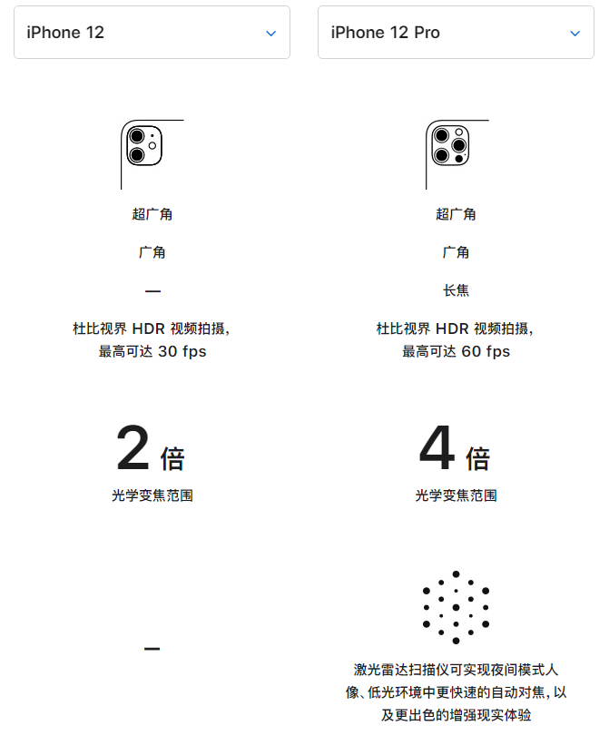 宜昌苹果手机维修分享苹果 iPhone 12 与 iPhone 12 Pro 选哪款 